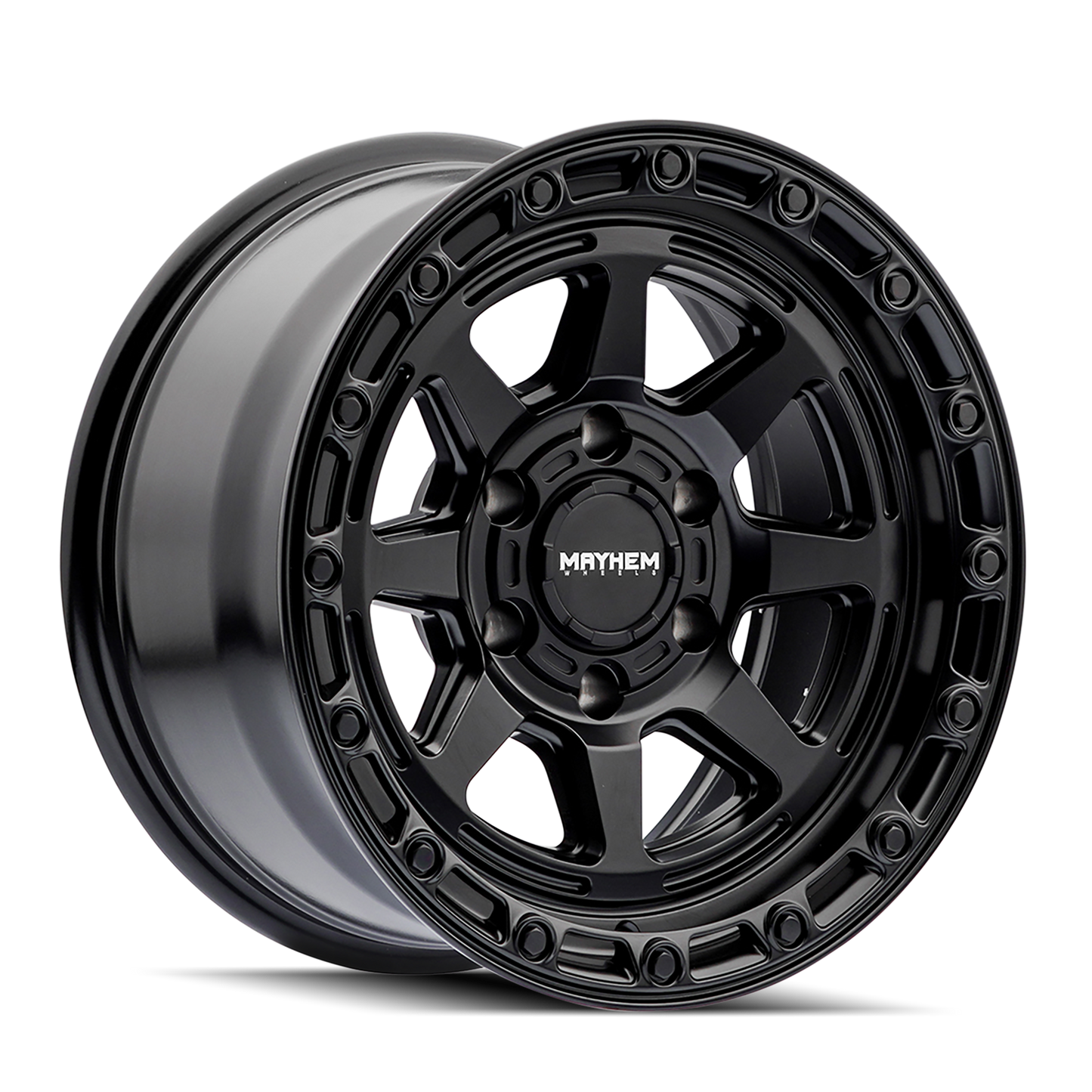 Mayhem 8306 Ridgeline 17x8.5 / 6x135 BP / -6mm Offset / 87.1mm Hub Satin Black Wheel 8306-7836MB