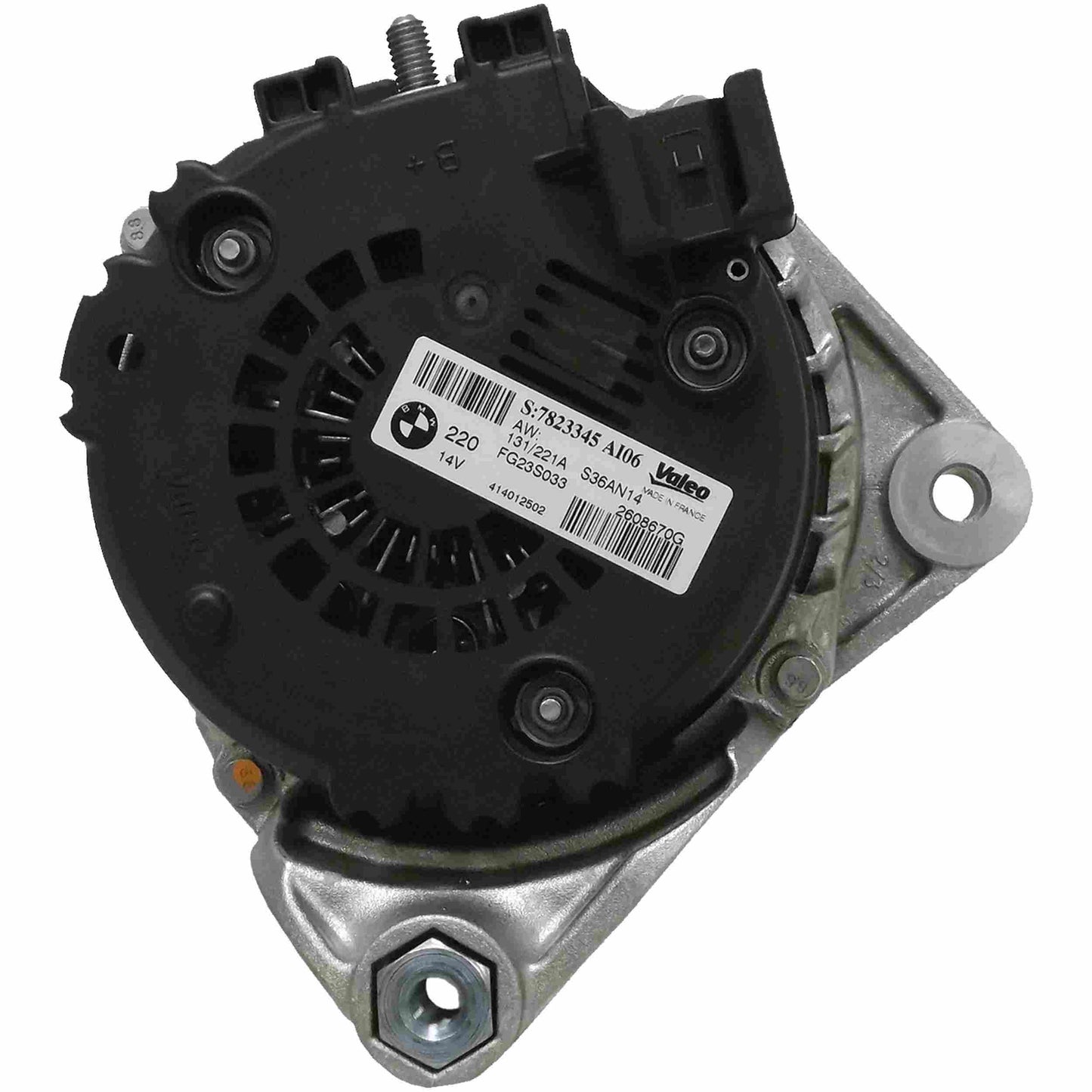 Quality-Built Alternator  top view frsport 10311