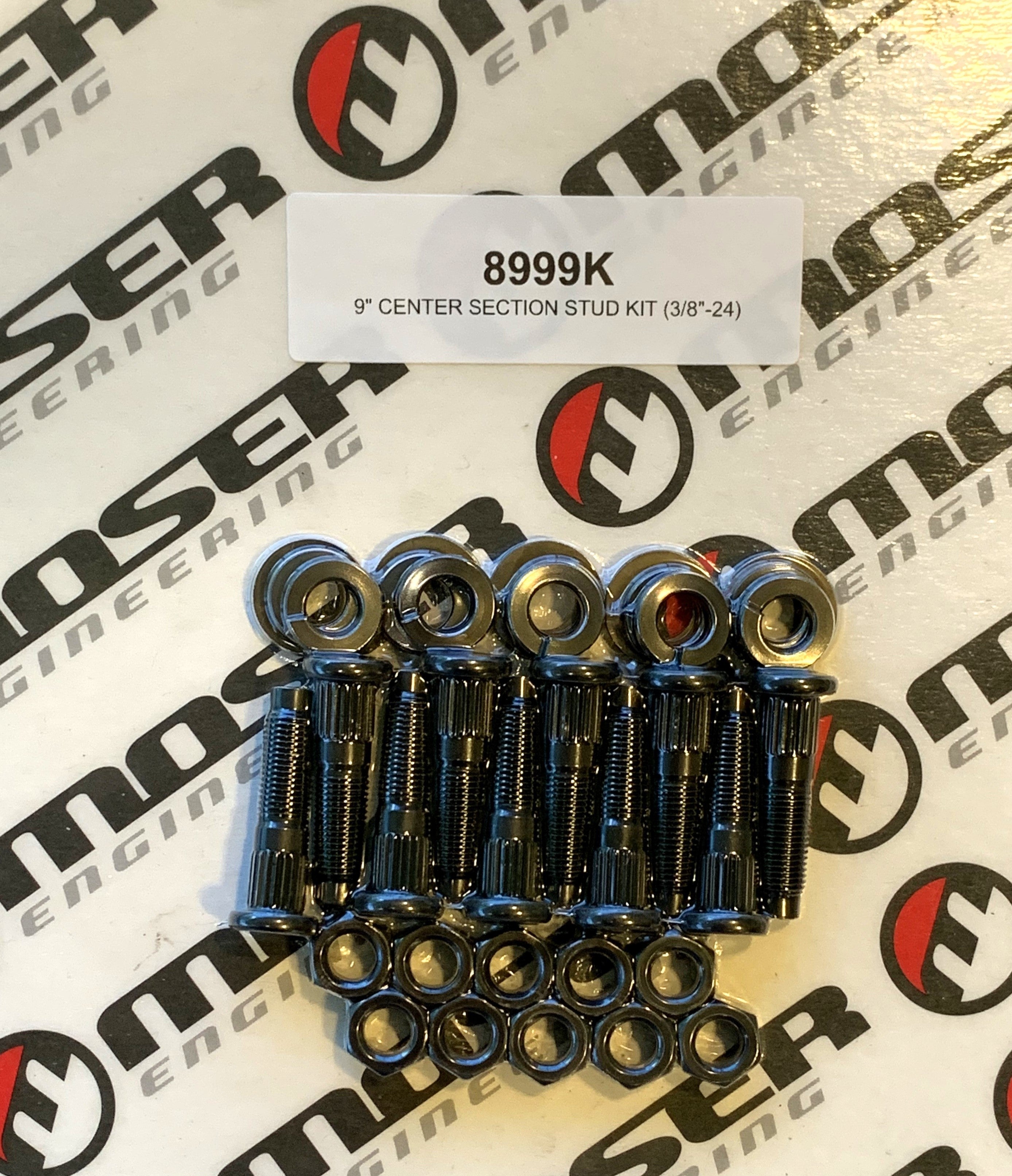 Moser Engineering 3/8-24 Ford 9in Center Section Stud Kit Drivetrain Fastener Kits Rear End Housing Fastener Kits main image