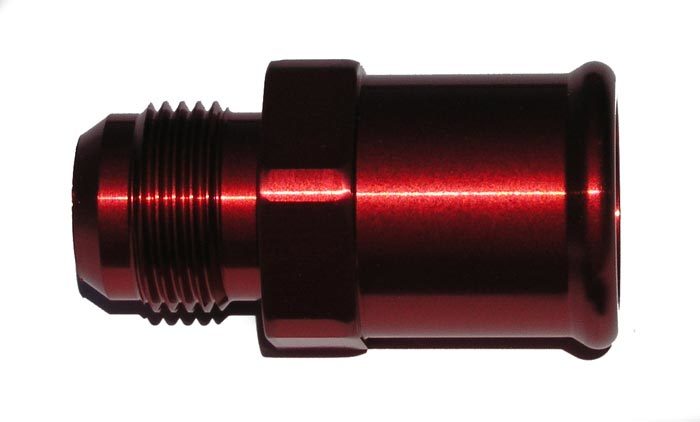 Meziere 12AN to 1-1/4 Hose Adapt Fitting Polished Fittings and Plugs AN-NPT Fittings and Components main image