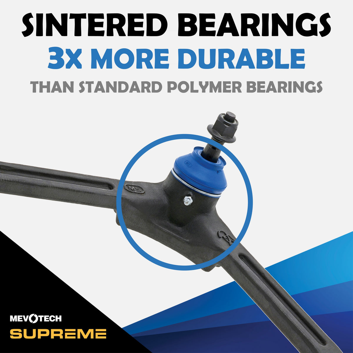Mevotech Supreme Suspension Control Arm and Ball Joint Assembly CMK3198