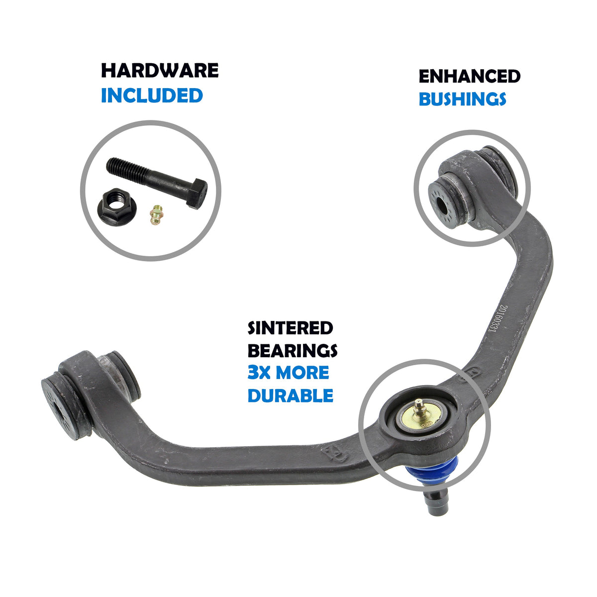 Mevotech Supreme Suspension Control Arm and Ball Joint Assembly CMK80052