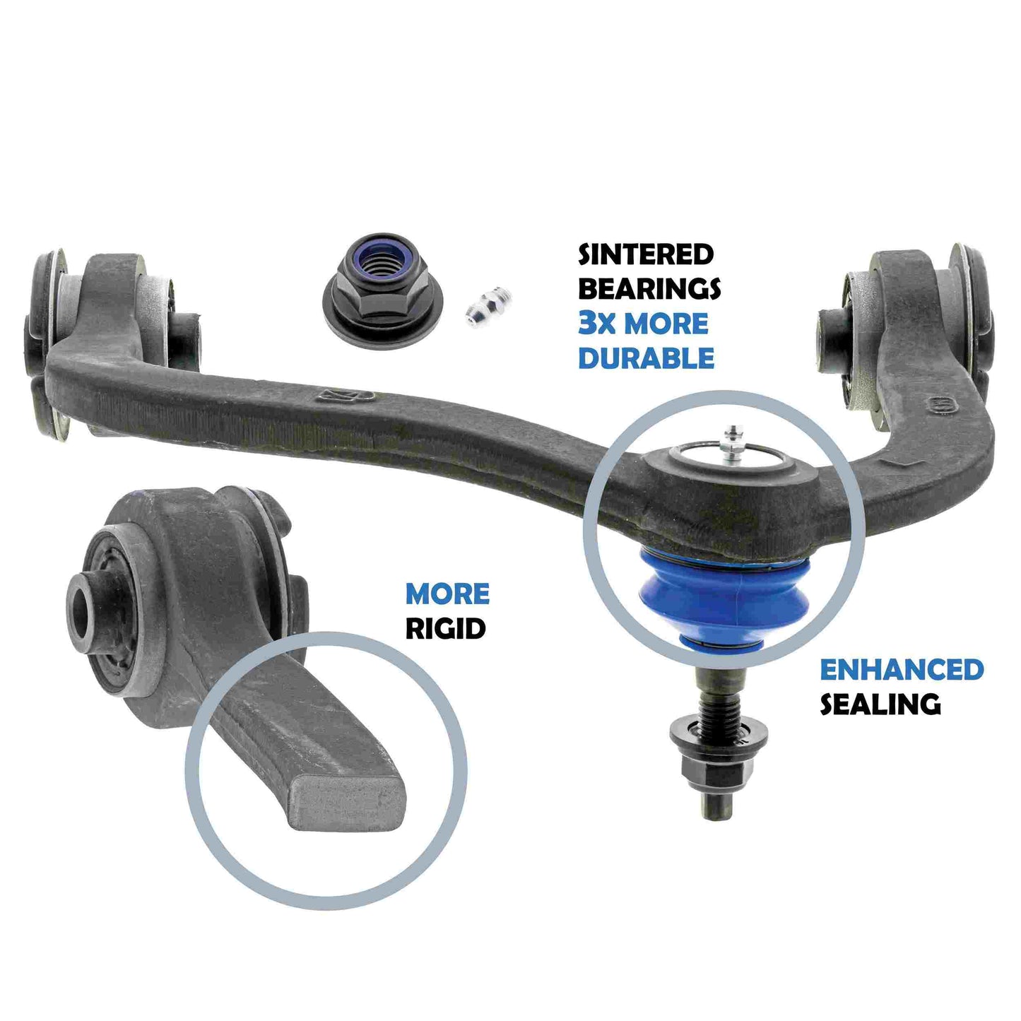 Mevotech Supreme Suspension Control Arm and Ball Joint Assembly CMK80306