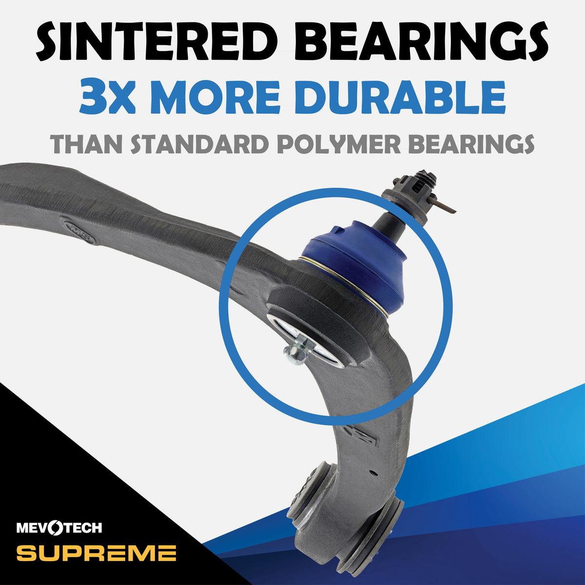 Mevotech Supreme Suspension Control Arm and Ball Joint Assembly CMK80669