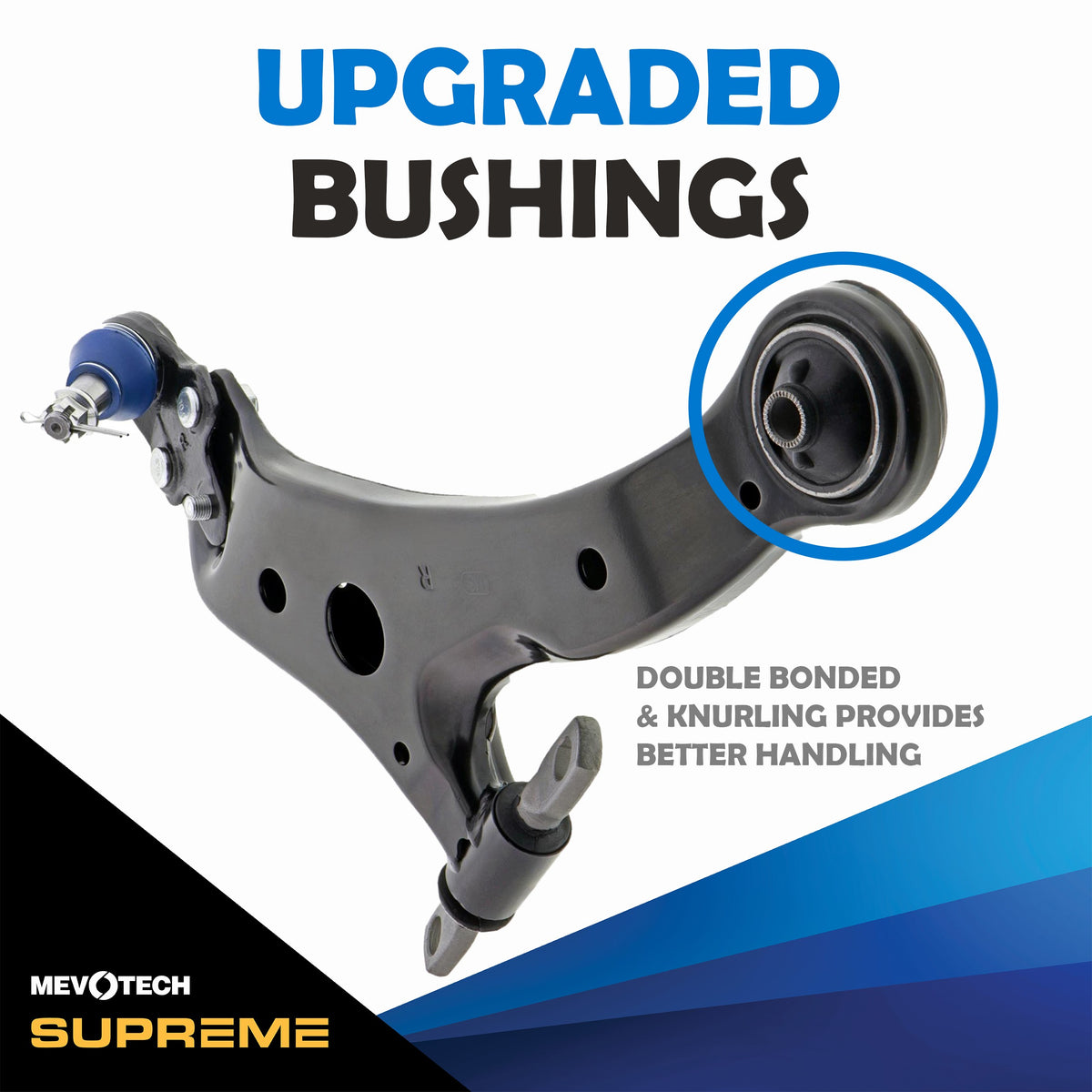 Mevotech Supreme Suspension Control Arm and Ball Joint Assembly CMS20246