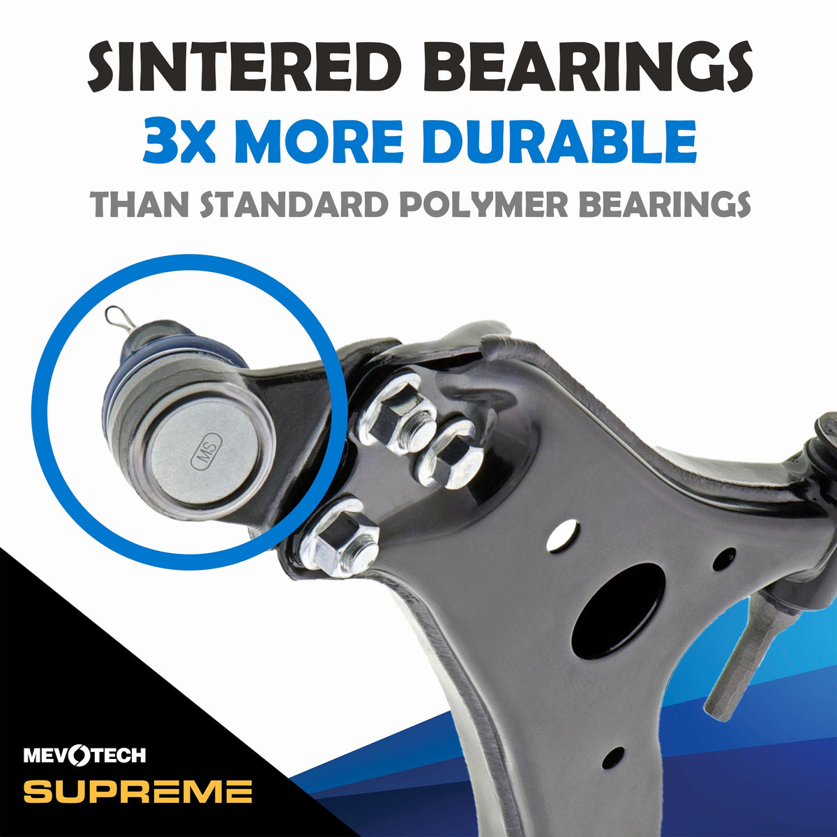 Mevotech Supreme Suspension Control Arm and Ball Joint Assembly CMS20247