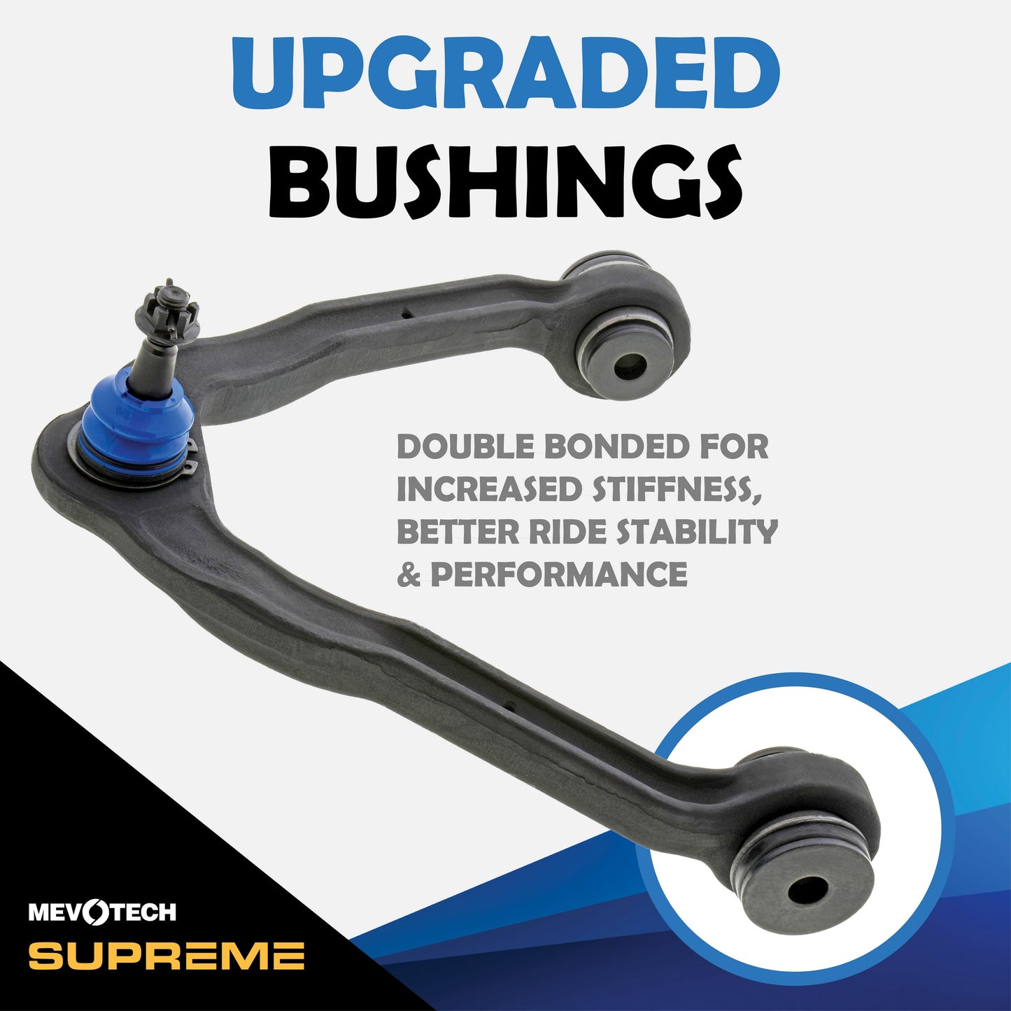 Mevotech Supreme Suspension Control Arm and Ball Joint Assembly CMS20268