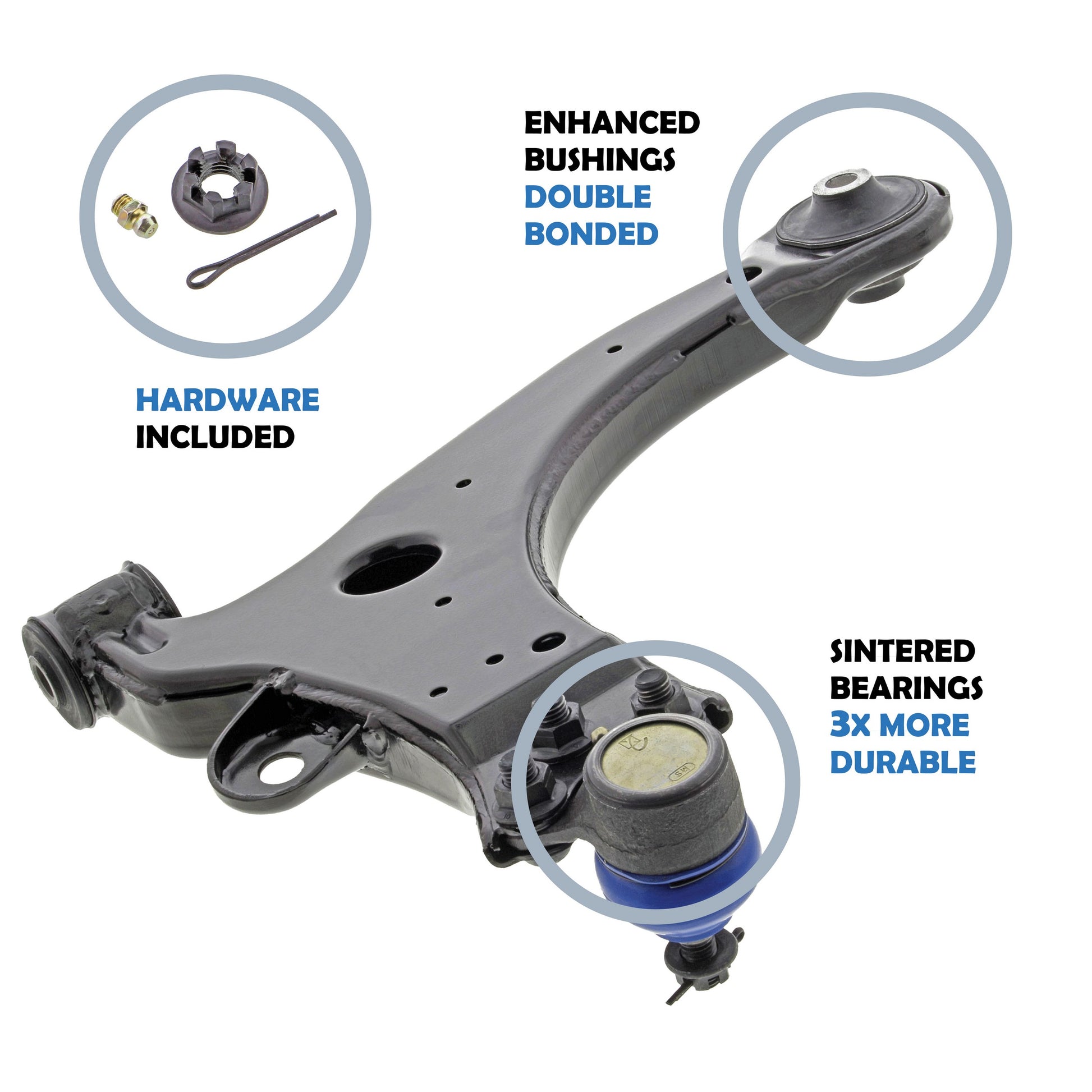 Mevotech Supreme Suspension Control Arm and Ball Joint Assembly CMS20329