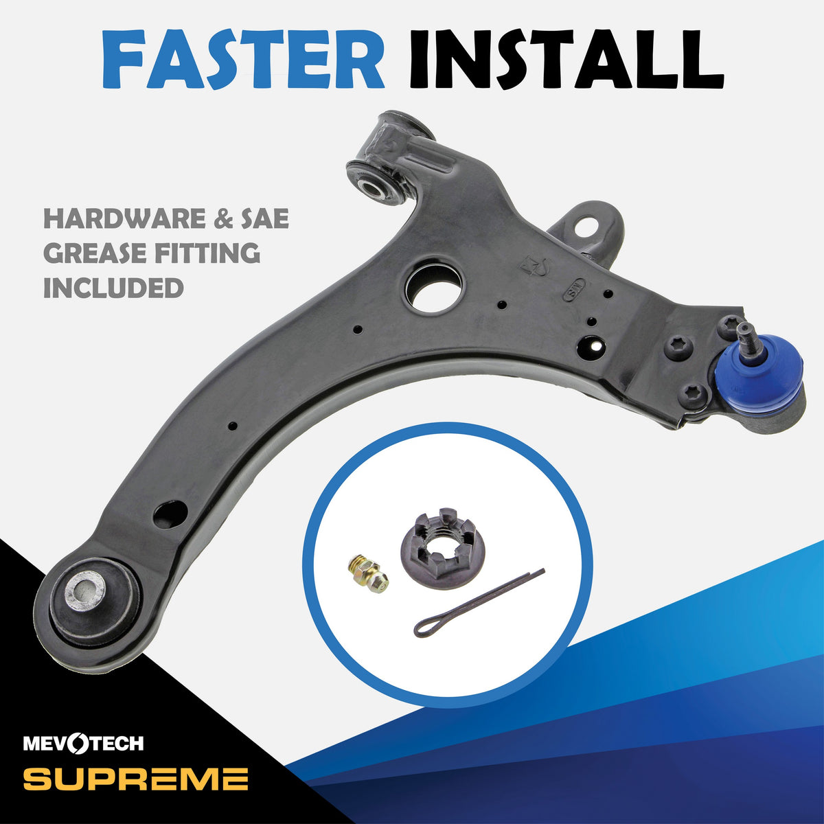 Mevotech Supreme Suspension Control Arm and Ball Joint Assembly CMS20329