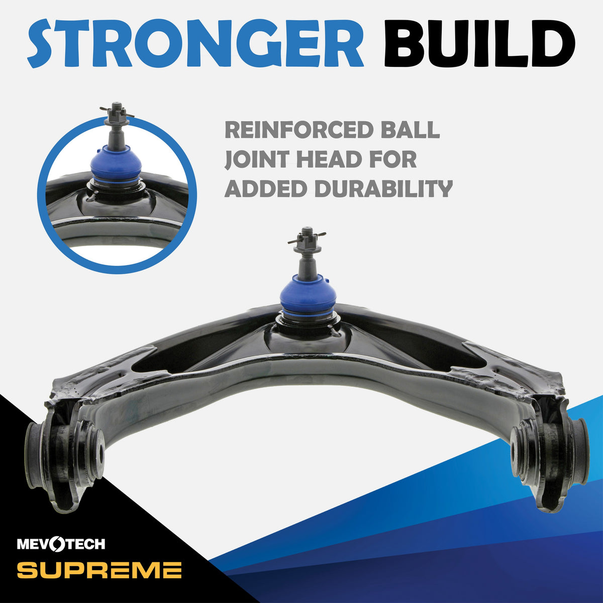 Mevotech Supreme Suspension Control Arm and Ball Joint Assembly CMS20360