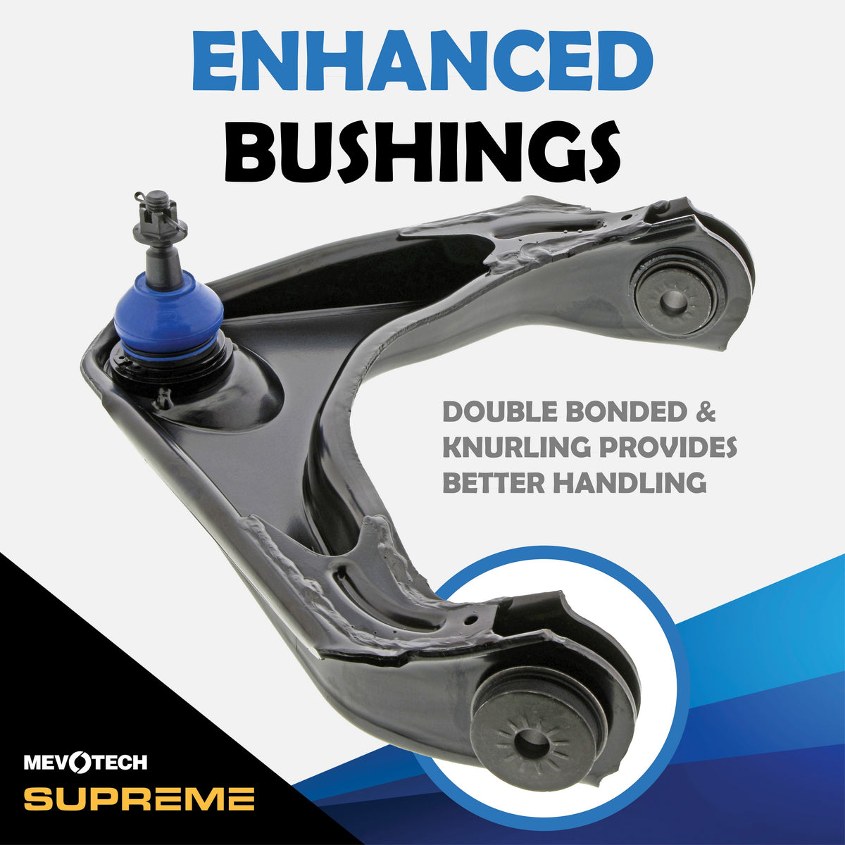 Mevotech Supreme Suspension Control Arm and Ball Joint Assembly CMS20360