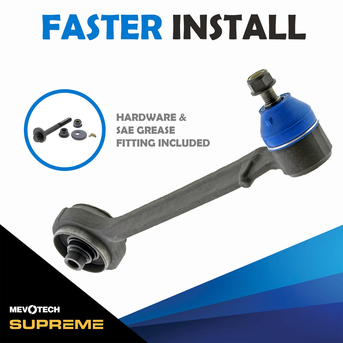 Mevotech Supreme Suspension Control Arm and Ball Joint Assembly CMS251124