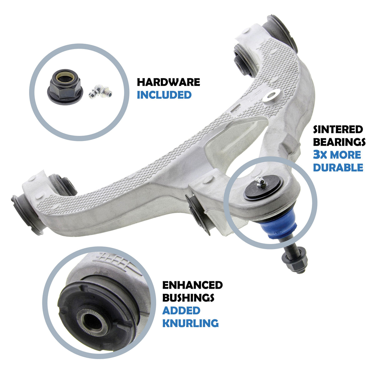 Mevotech Supreme Suspension Control Arm and Ball Joint Assembly CMS251269