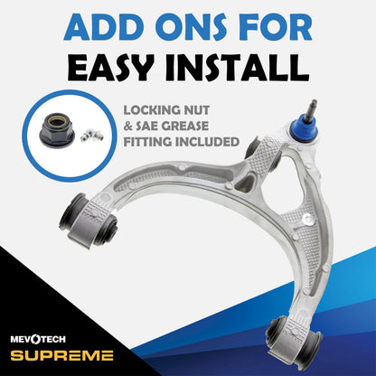 Mevotech Supreme Suspension Control Arm and Ball Joint Assembly CMS251269