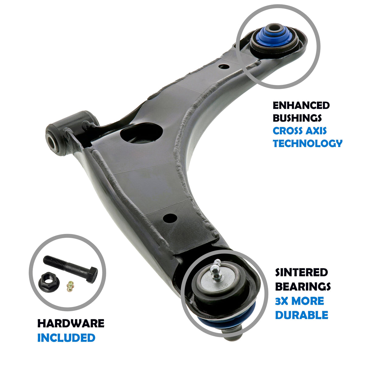 Mevotech Supreme Suspension Control Arm and Ball Joint Assembly CMS25189