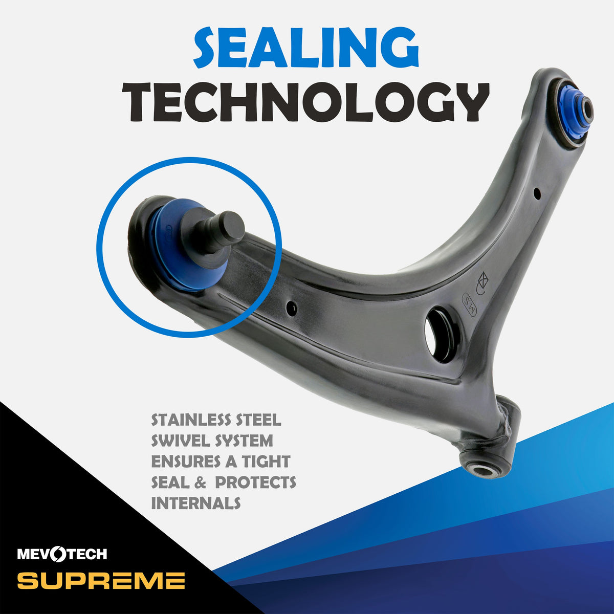 Mevotech Supreme Suspension Control Arm and Ball Joint Assembly CMS25189