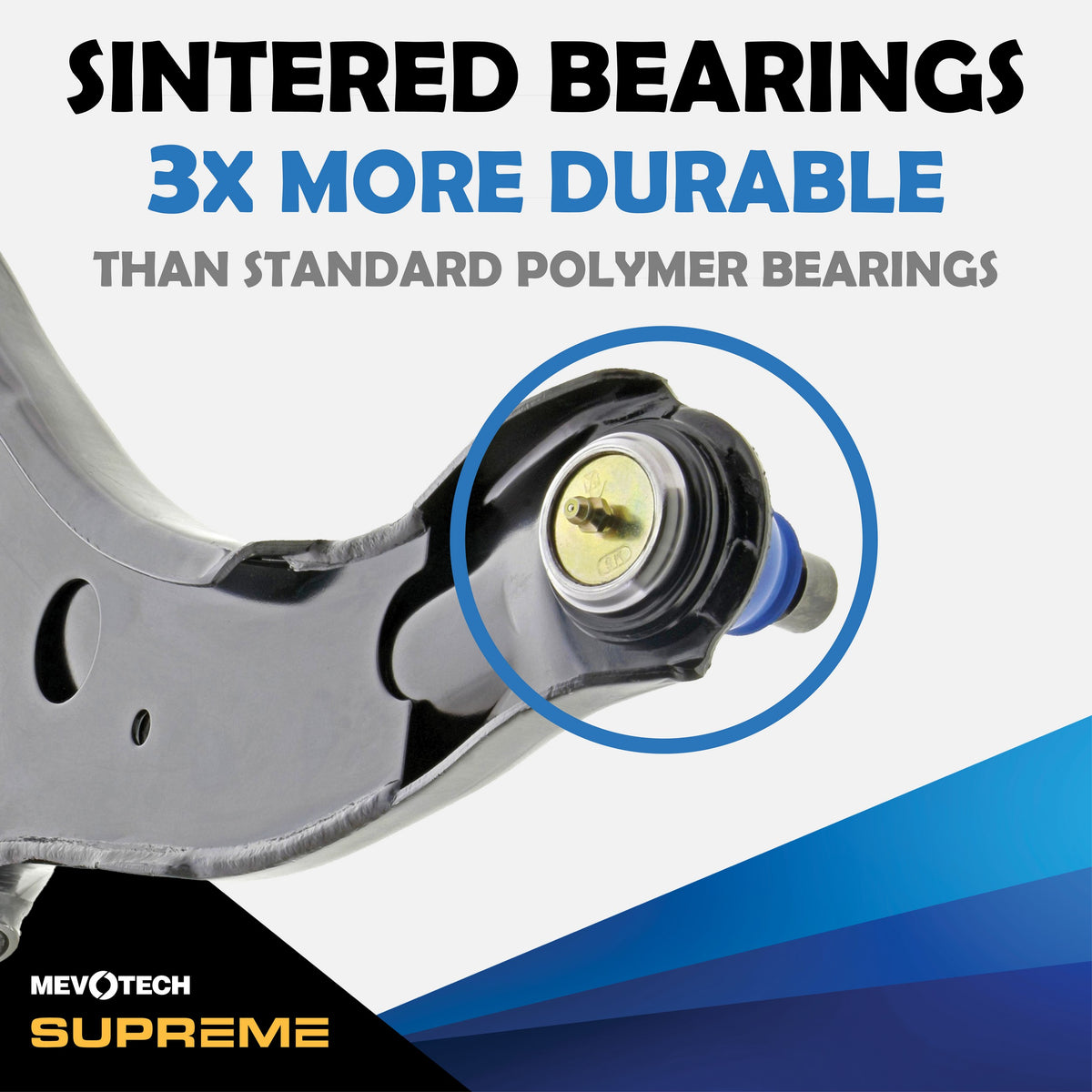 Mevotech Supreme Suspension Control Arm and Ball Joint Assembly CMS30194