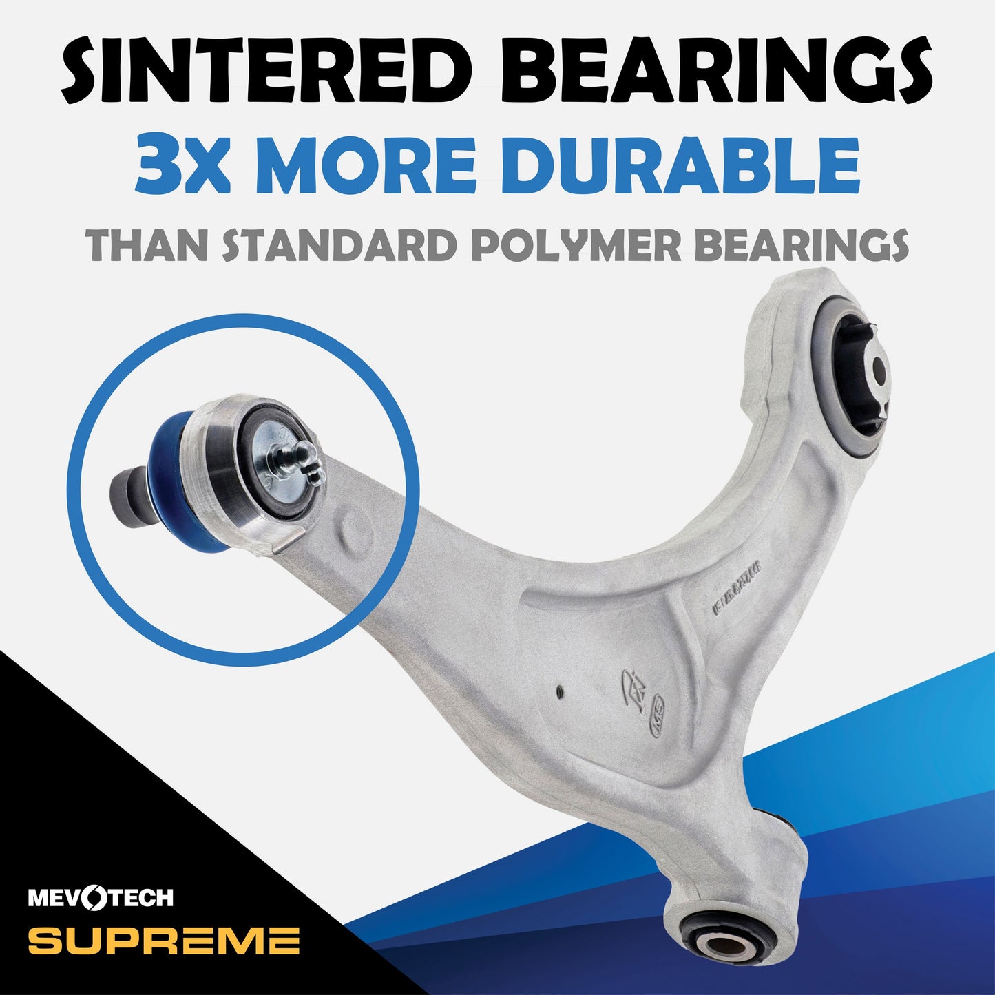 Mevotech Supreme Suspension Control Arm and Ball Joint Assembly CMS401280