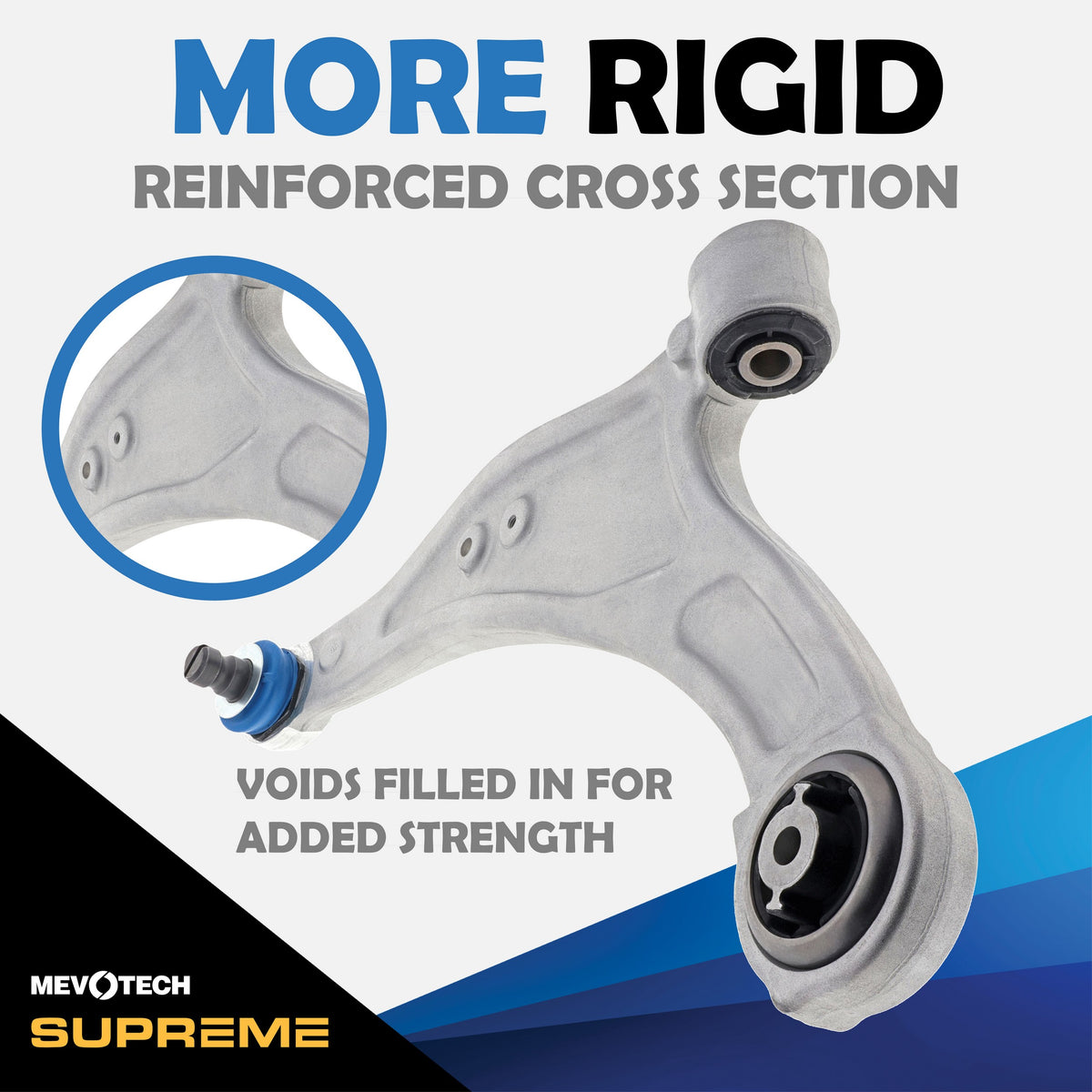 Mevotech Supreme Suspension Control Arm and Ball Joint Assembly CMS401280