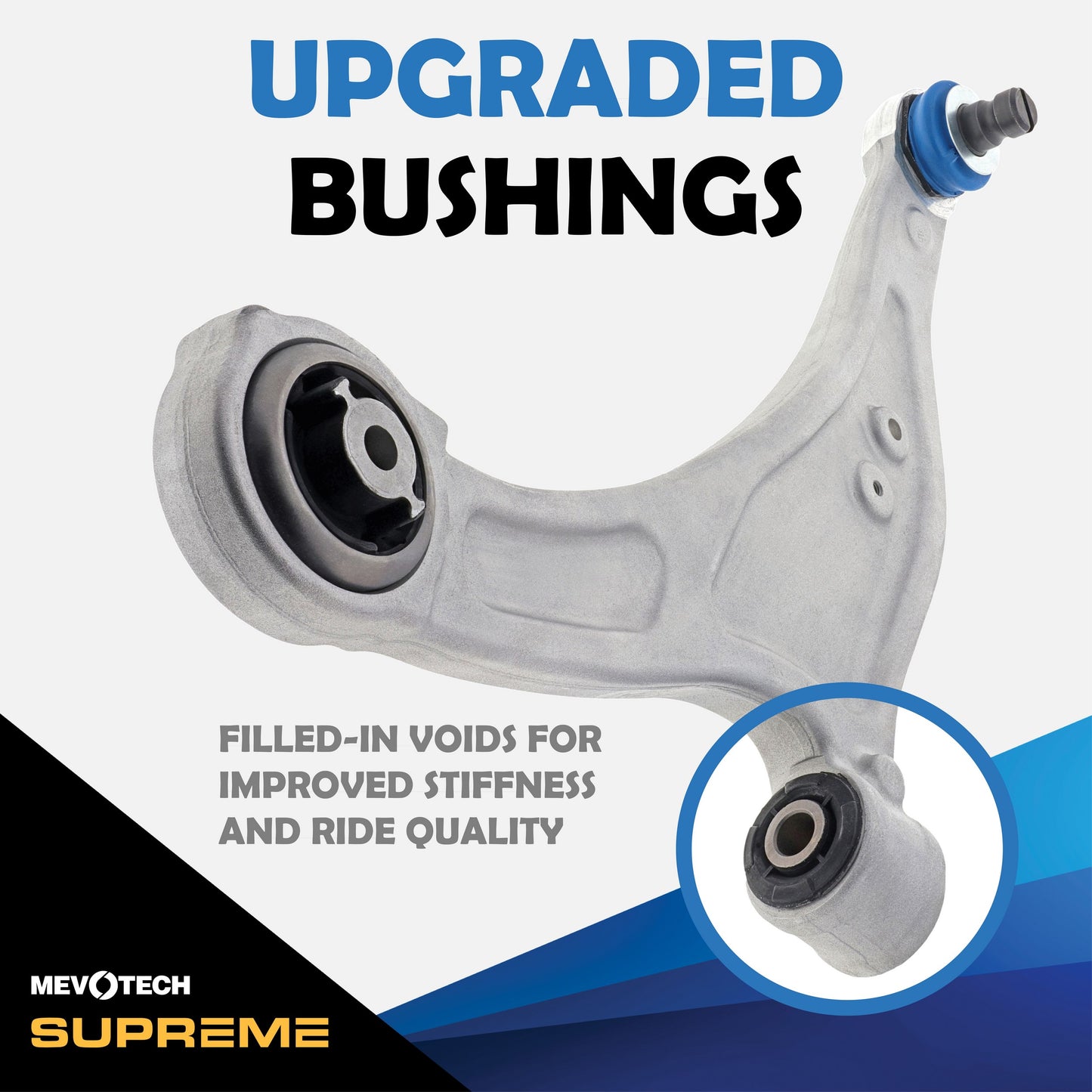 Mevotech Supreme Suspension Control Arm and Ball Joint Assembly CMS401280