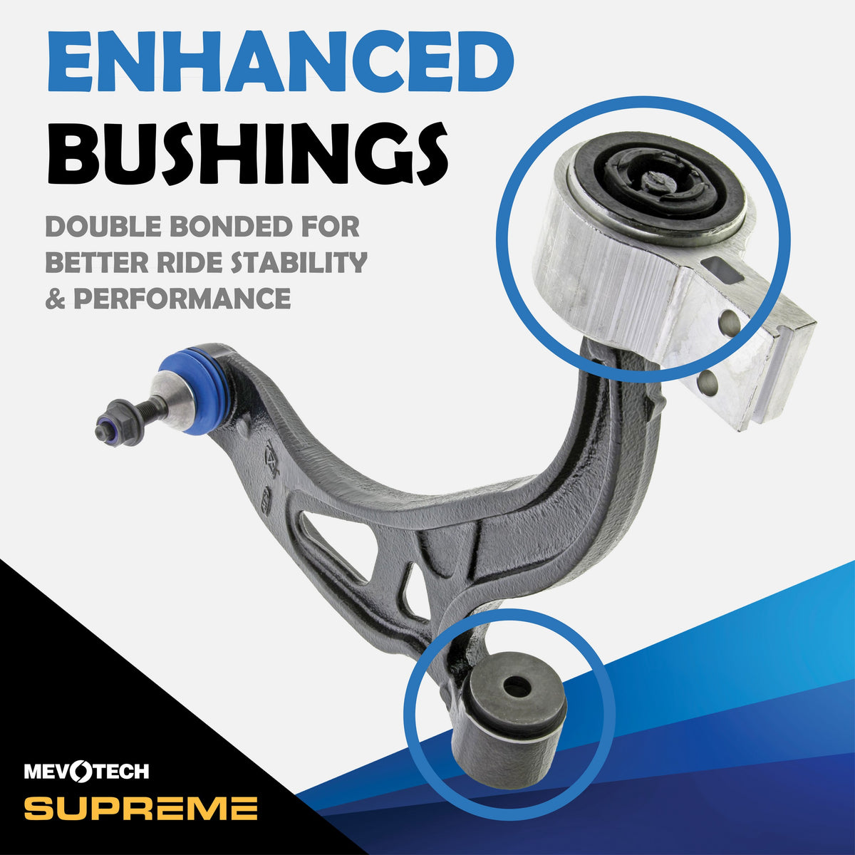 Mevotech Supreme Suspension Control Arm and Ball Joint Assembly CMS40185