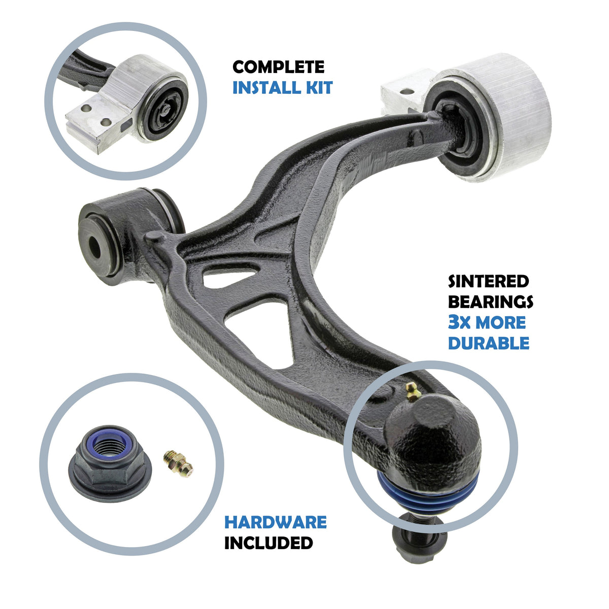 Mevotech Supreme Suspension Control Arm and Ball Joint Assembly CMS40186