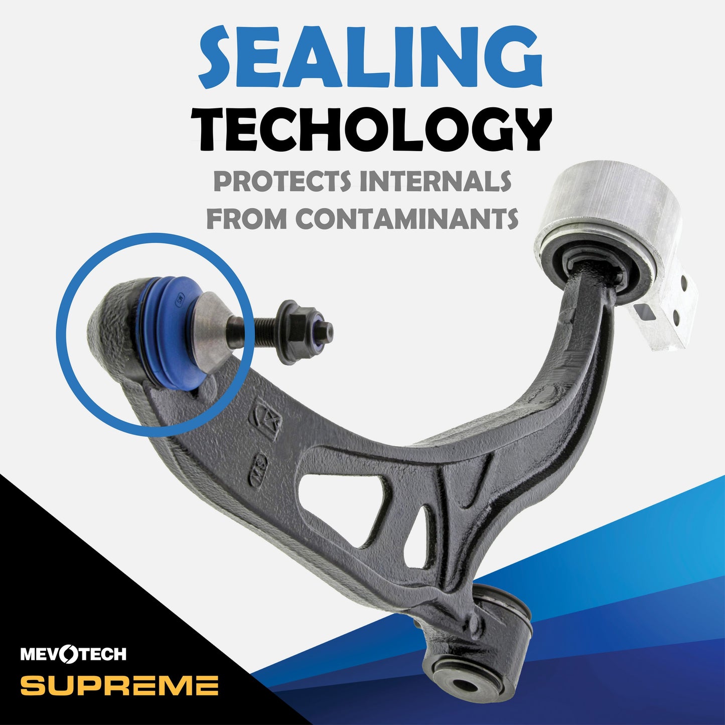 Mevotech Supreme Suspension Control Arm and Ball Joint Assembly CMS40186