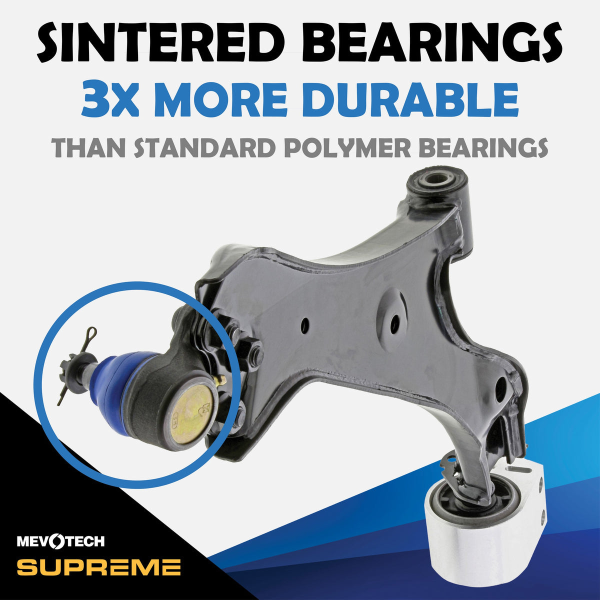 Mevotech Supreme Suspension Control Arm and Ball Joint Assembly CMS501117