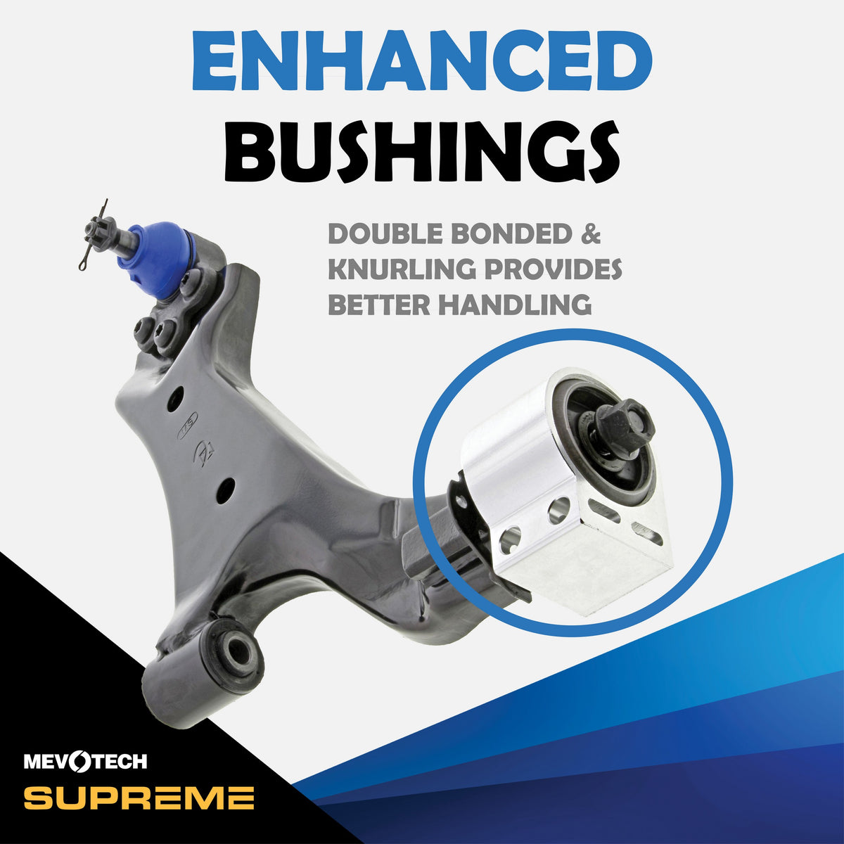 Mevotech Supreme Suspension Control Arm and Ball Joint Assembly CMS501117
