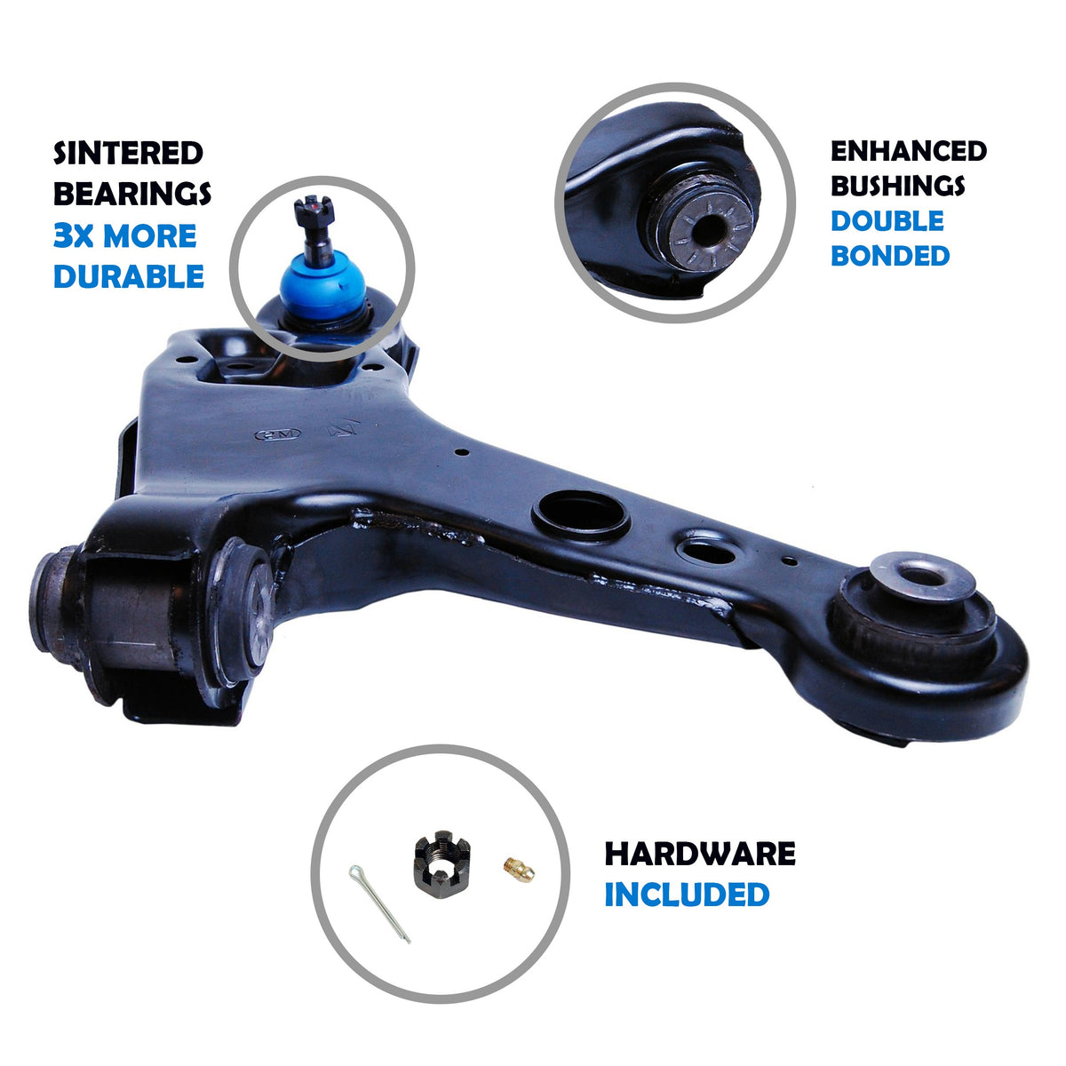 Mevotech Supreme Suspension Control Arm and Ball Joint Assembly CMS501139