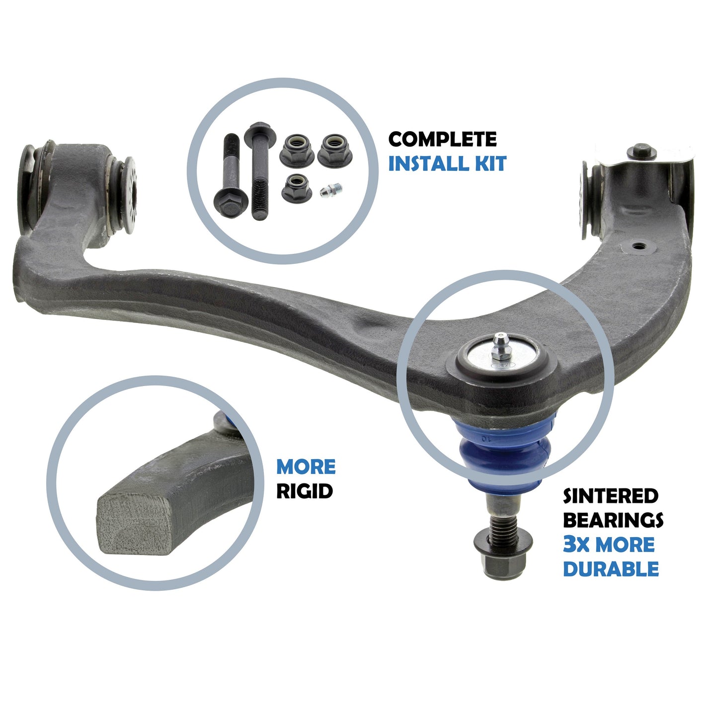 Mevotech Supreme Suspension Control Arm and Ball Joint Assembly CMS501337