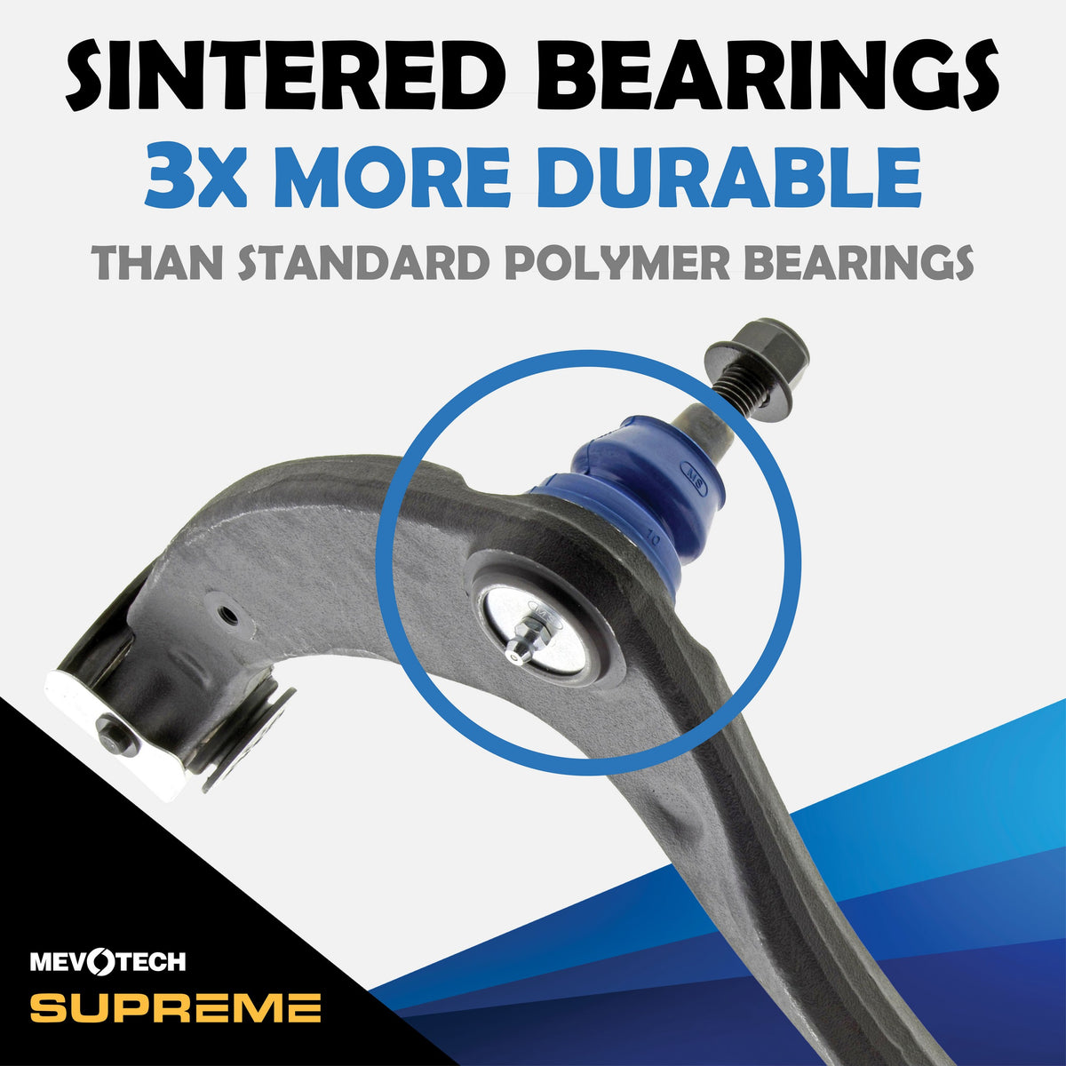 Mevotech Supreme Suspension Control Arm and Ball Joint Assembly CMS501337