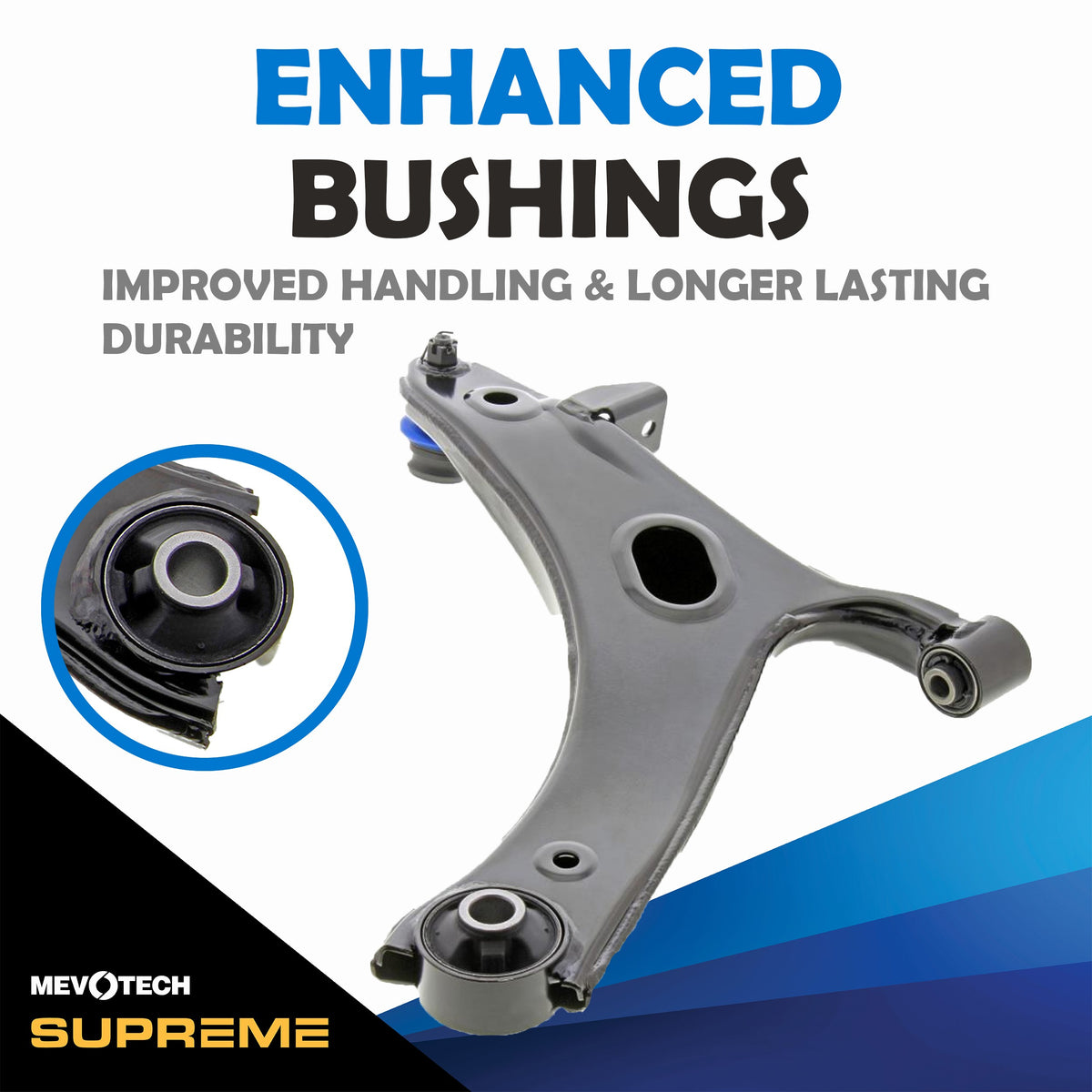 Mevotech Supreme Suspension Control Arm and Ball Joint Assembly CMS801051