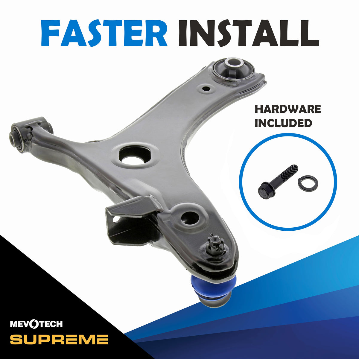 Mevotech Supreme Suspension Control Arm and Ball Joint Assembly CMS801051