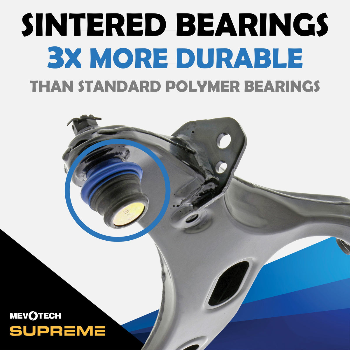 Mevotech Supreme Suspension Control Arm and Ball Joint Assembly CMS801115
