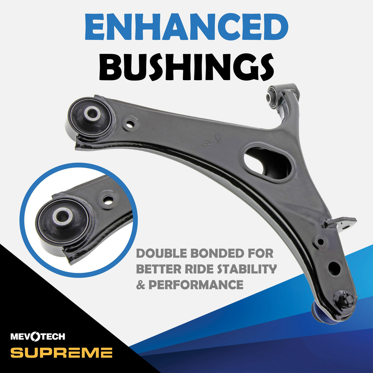 Mevotech Supreme Suspension Control Arm and Ball Joint Assembly CMS801115