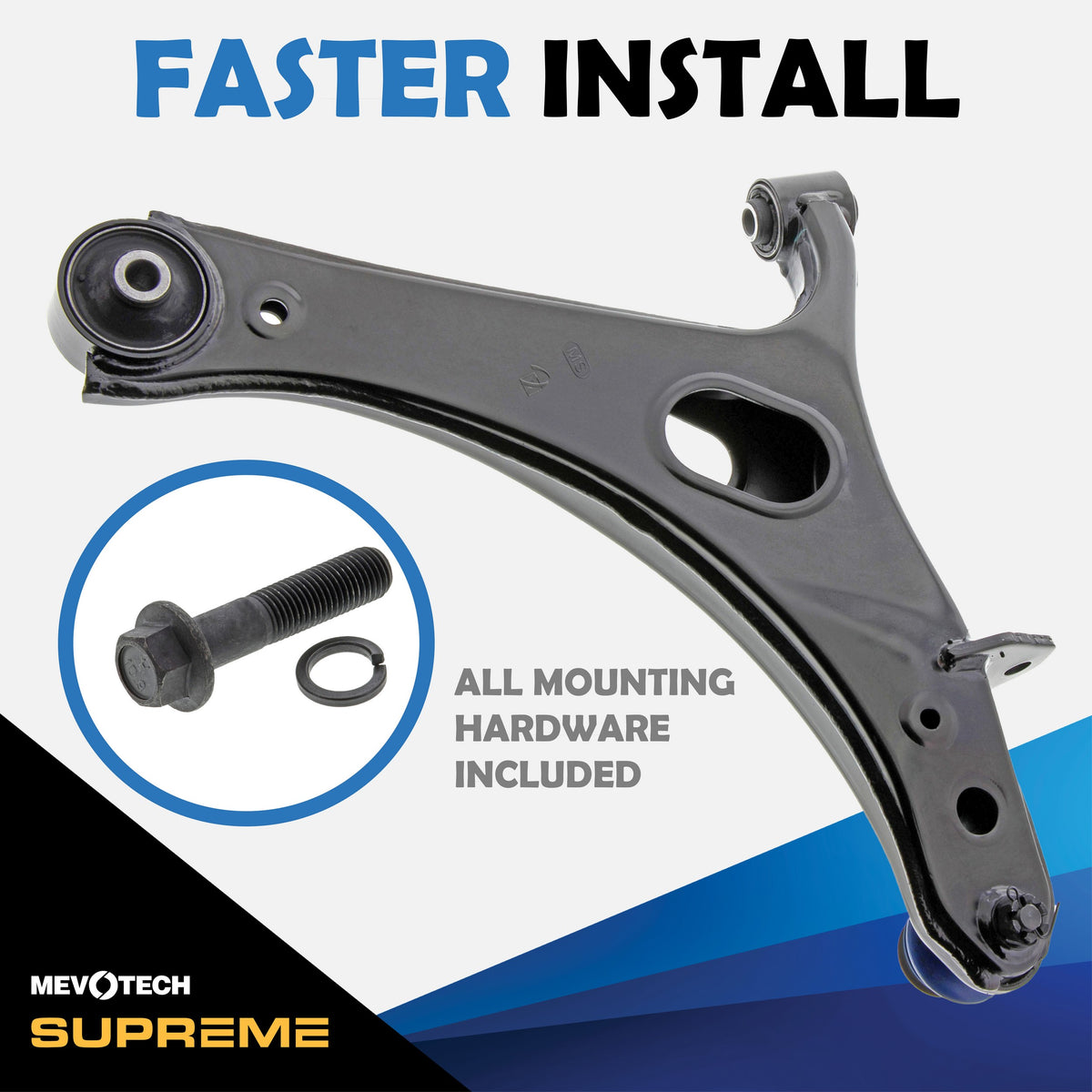 Mevotech Supreme Suspension Control Arm and Ball Joint Assembly CMS801115