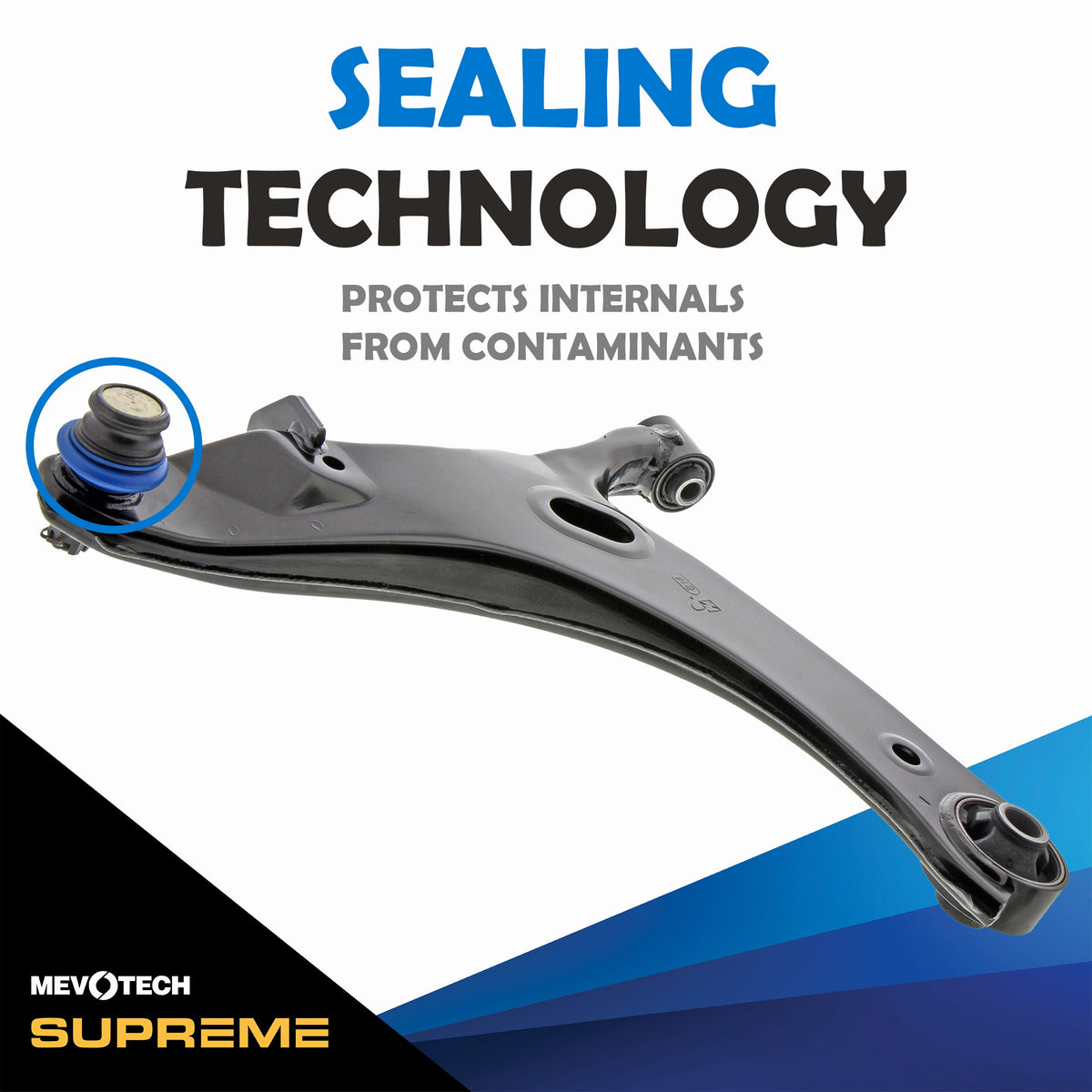 Mevotech Supreme Suspension Control Arm and Ball Joint Assembly CMS801226
