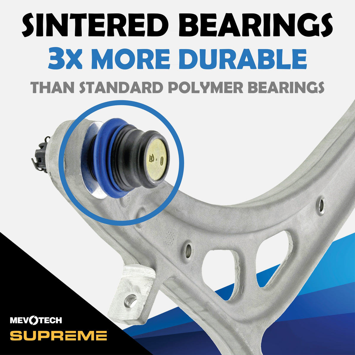 Mevotech Supreme Suspension Control Arm and Ball Joint Assembly CMS80181