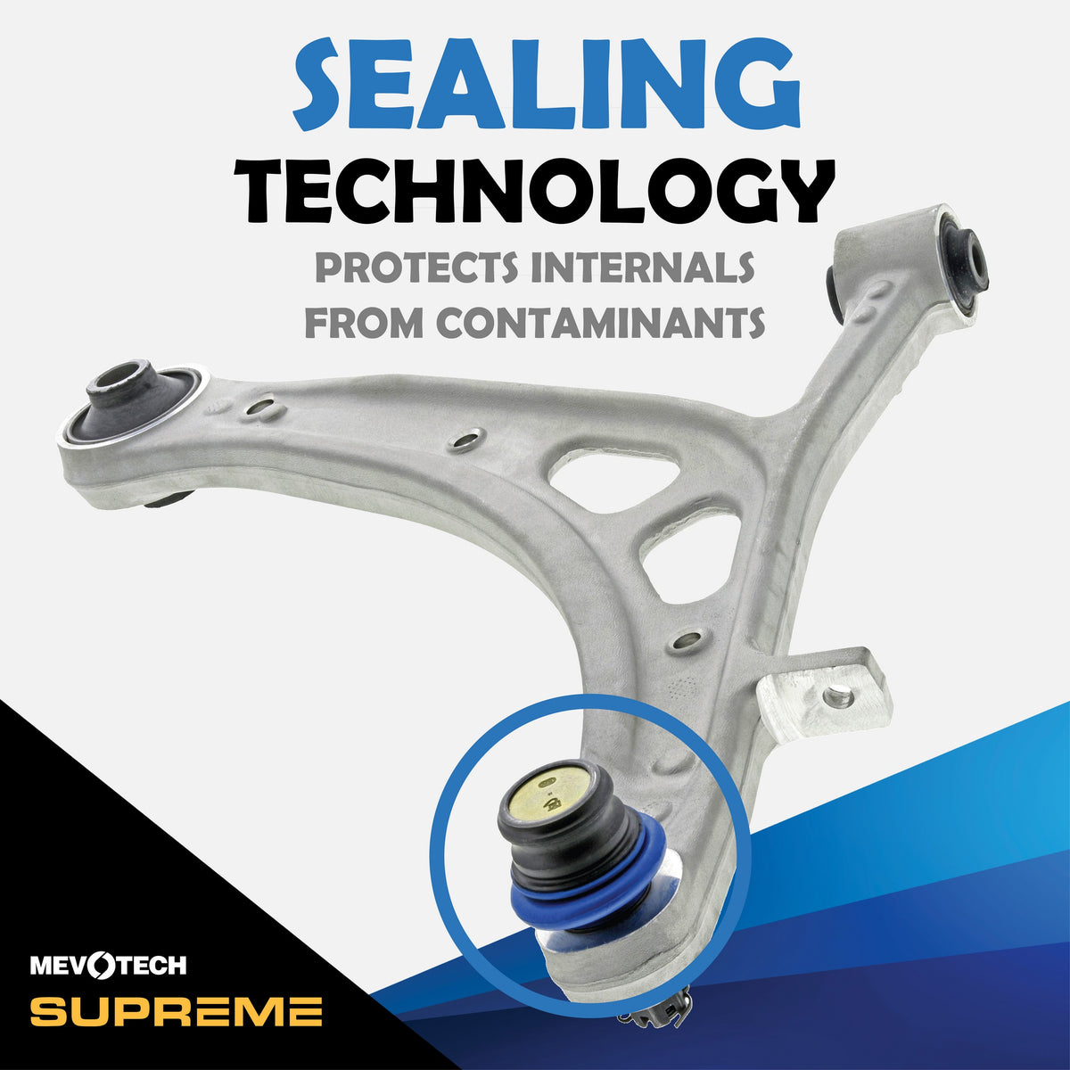 Mevotech Supreme Suspension Control Arm and Ball Joint Assembly CMS80181