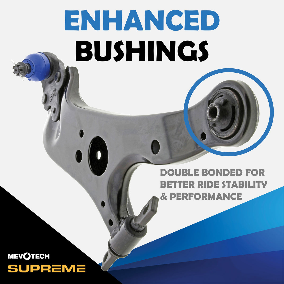 Mevotech Supreme Suspension Control Arm and Ball Joint Assembly CMS861131