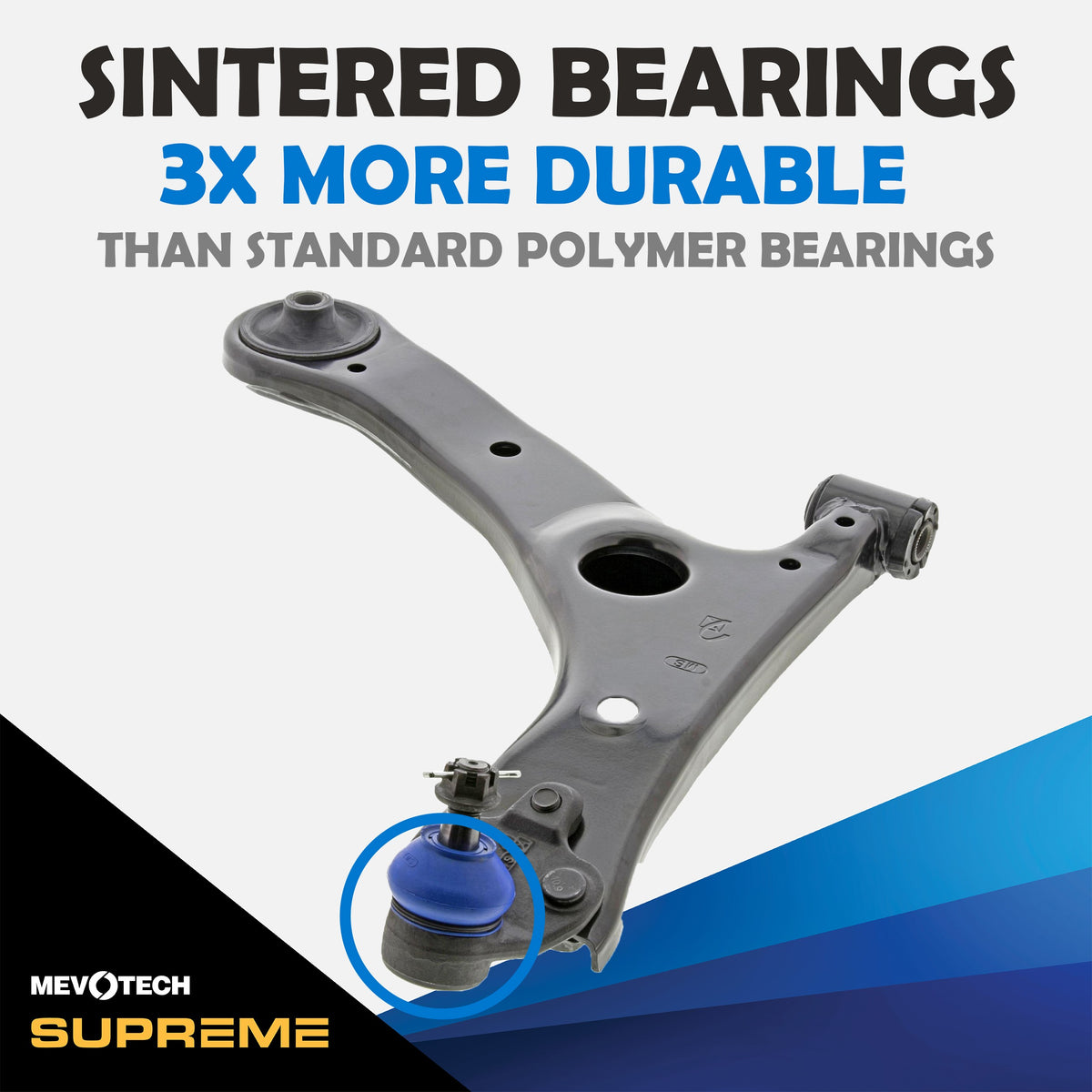 Mevotech Supreme Suspension Control Arm and Ball Joint Assembly CMS861154