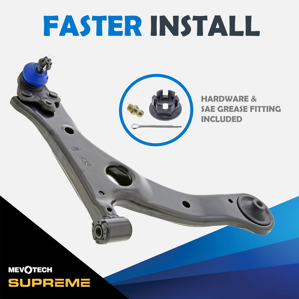 Mevotech Supreme Suspension Control Arm and Ball Joint Assembly CMS861154