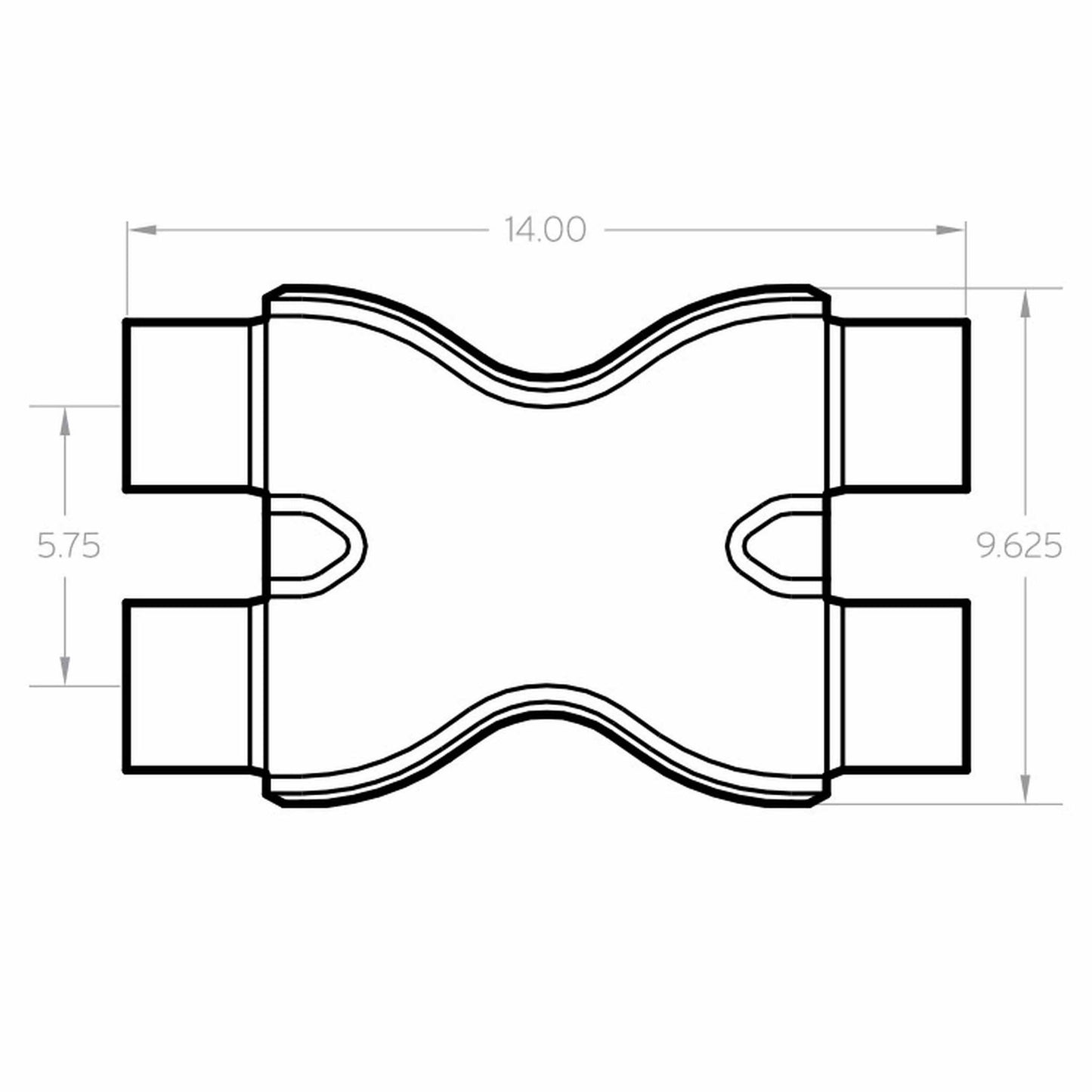 MagnaFlow Exhaust Products Stainless Tru-X Crossover 3in Dual MAG10792