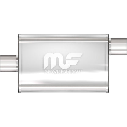 MagnaFlow Exhaust Products Stainless Muffler 2.25in. Offset In/Center MAG11255