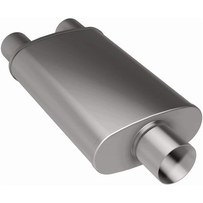MagnaFlow Exhaust Products Stainless Muffler 3in Inlet/Dual 2.5in Out MAG12198