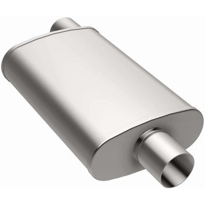 MagnaFlow Exhaust Products Stainless Muffler 2.5in Offset In/Center Out MAG12256