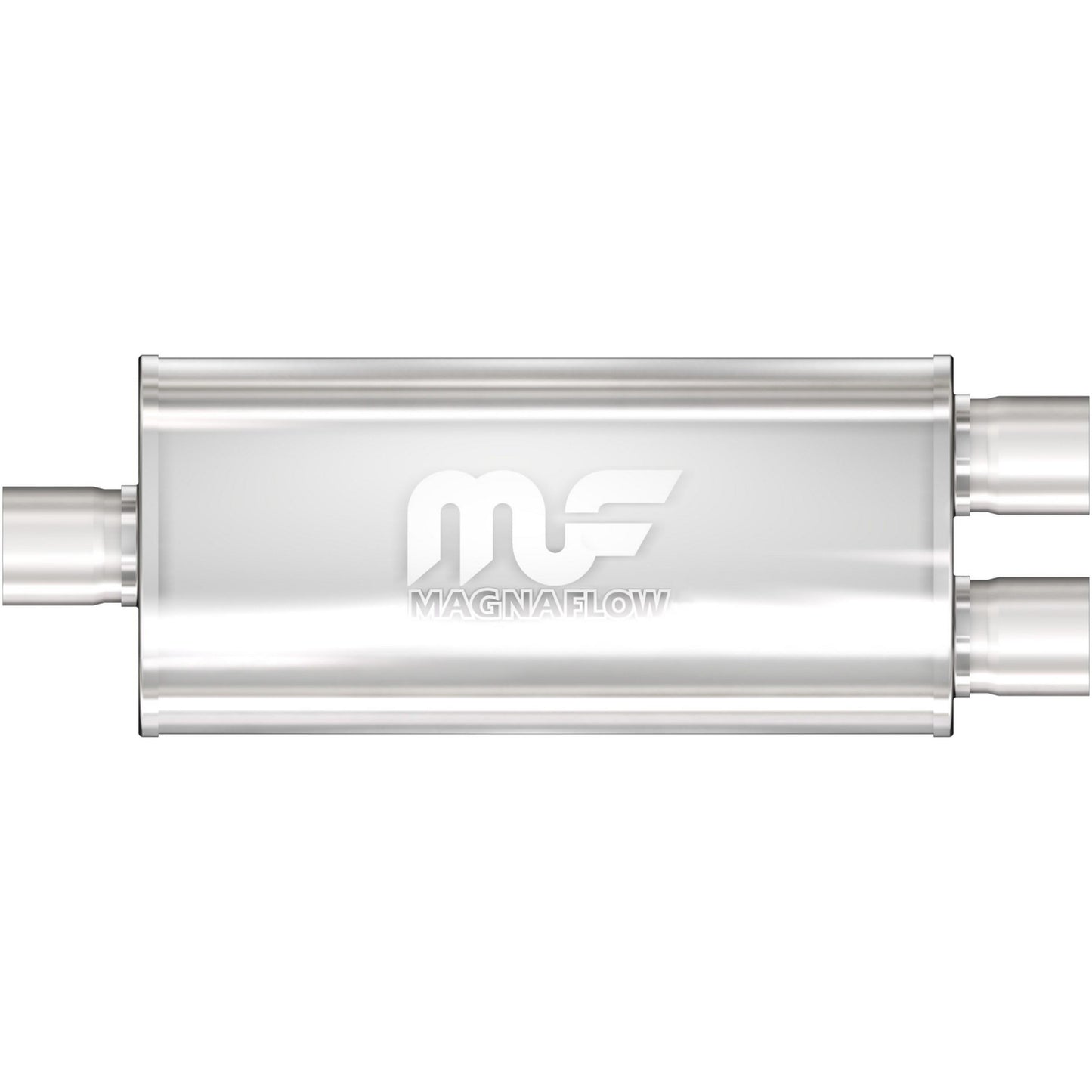 MagnaFlow Exhaust Products Stainless Muffler 3in Inlet/Dual 2.5in Out MAG12288