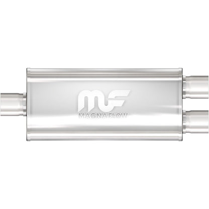 MagnaFlow Exhaust Products Stainless Muffler 3in Inlet/Dual 2.5in Out MAG12288