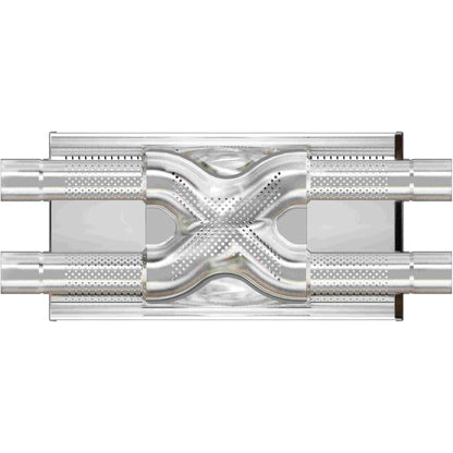 MagnaFlow Exhaust Products Stainless Muffler 2.5in Dual In / Dual Out MAG12468